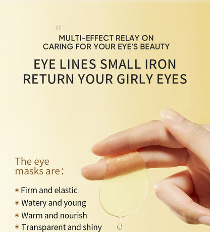 Gold eye mask hydrates and moisturizes gently to improve dry eyes