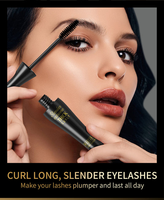 Waterproof and non - smudge long thick curled up mascara